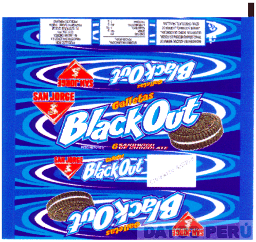 BLACKOUT SAN JORGE 6 SANDWICH DE CHOCOLATE