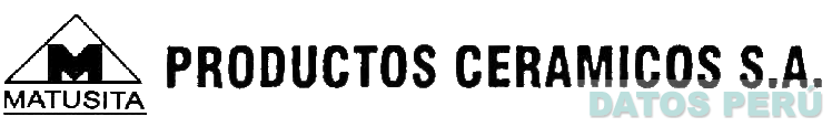 M MATUSITA PRODUCTOS CERAMICOS S.A.