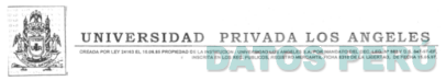 UNIVERSIDAD PRIVADA LOS ANGELES