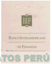 BIF BANCO INTERAMERICANO DE FINANZAS