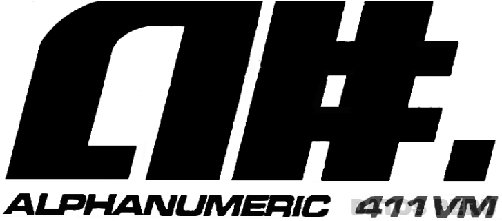 ALPHANUMERIC 411VM
