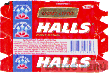 HALLS CHERRY-LYPTUS ACCION REFRESCANTE