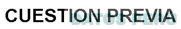 CUESTION PREVIA