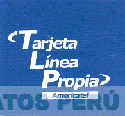 TARJETA LINEA PROPIA AMERICATEL