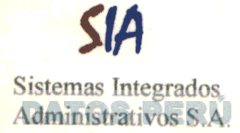 SIA SISTEMAS INTEGRADOS ADMINISTRATIVOS S.A.