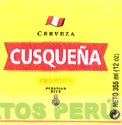 CERVEZA CUSQUEÑA PREMIUM PERUVIAN BEER