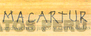 MACARTUR SANDWICHES, JUGOS Y CREMOLADAS