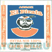 ARROZ EL PIRATA EXTRA NIR 100% G&B MOLINOS S.A.C.
