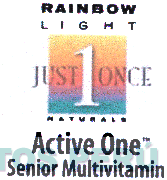 RAINBOW LIGHT JUST 1 ONCE NATURALS ACTIVE ONE SENIOR MULTIVITAMIN