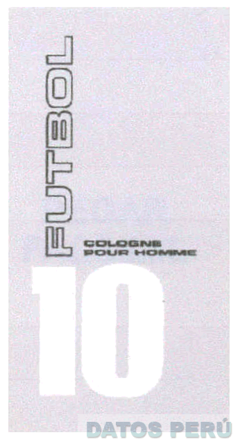 10 FUTBOL COLOGNE POUR HOMME