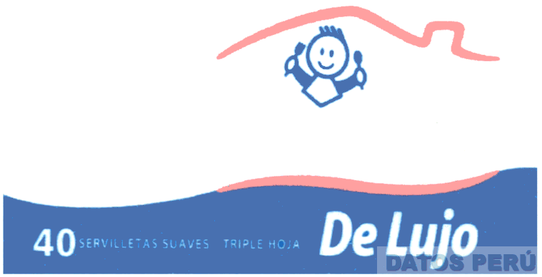 DE LUJO 40 SERVILLETAS SUAVES TRIPLE HOJA