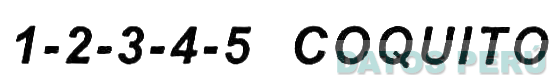 1-2-3-4-5 COQUITO