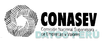 COMISION NACIONAL SUPERVISORA DE EMPRESAS Y VALORES CONASEV