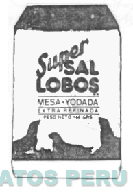 SUPER SAL LOBOS MESA YODADA EXTRA REFINADA PESO NETO 160 GRS.