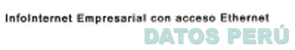 INFOINTERNET EMPRESARIAL CON ACCESO ETHERNET