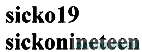 SICKO19SICKONINETEEN