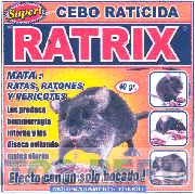 RATRIX CEBO RATICIDA EFECTO CON UN SOLO BOCADO!