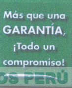 MAS QUE UNA GARANTIA, ¡TODO UN COMPROMISO!