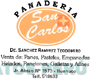 PANADERIA SAN CARLOS DE. SANCHEZ RAMIREZ TEODOMIRO