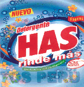 HAS NUEVO DETERGENTE RINDE MAS DESLUMBRA CON SU BLANCURA ACTIVE AGENTS