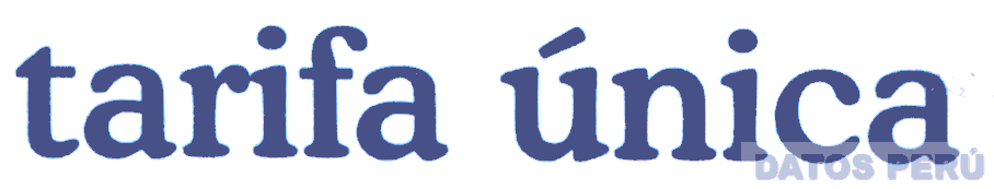 TARIFA UNICA