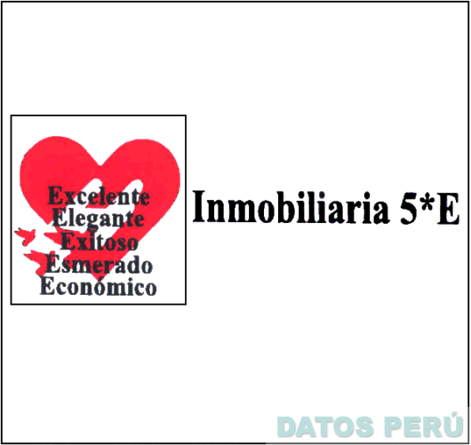 INMOBILIARIA 5*E EXCELENTE ELEGANTE EXITOSO ESMERADO ECONOMICO