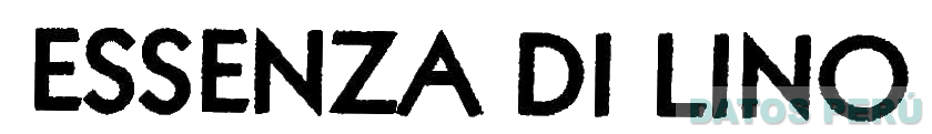 ESSENZA DI LINO
