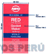 ABRO RED RTV SILICONE GASKET MAKER HI-TEMP
