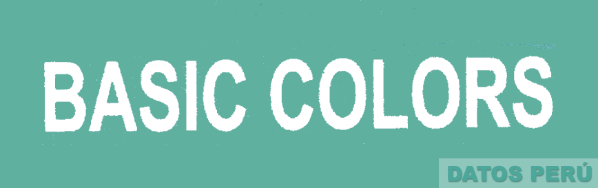 BASIC COLORS