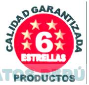 6 ESTRELLAS CALIDAD GARANTIZADA PRODUCTOS