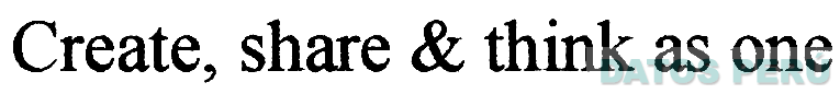 CREATE, SHARE & THINK AS ONE