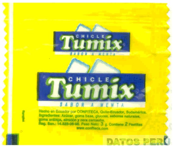 CHICLE TUMIX SABOR A MENTA