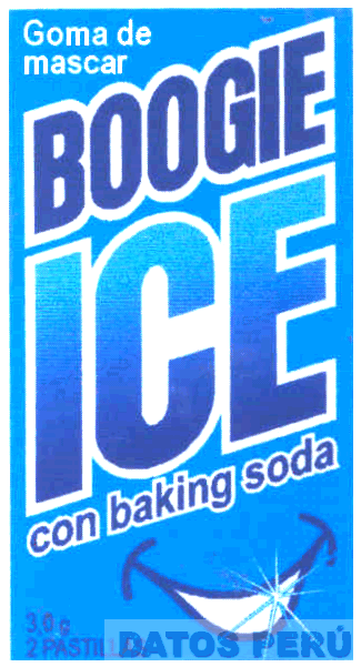 GOMA DE MASCAR BOOGIE ICE CON BAKING SODA