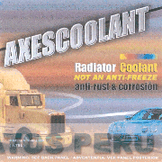 AXESCOOLANT RADIATOR COOLANT NOT AN ANTI-FREEZE ANTI-RUT & CORROSION