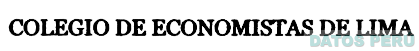 COLEGIO DE ECONOMISTAS DE LIMA