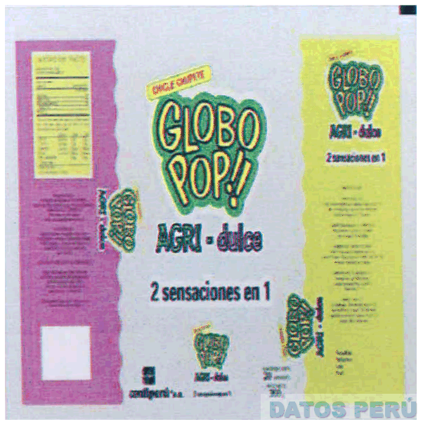 GLOBO POP AGRI DULCE 2 SENSACIONES EN 1