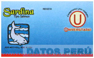 SARDINA TIPO SALMON CAMPEONES POR SIEMPRE U UNIVERSITARIO
