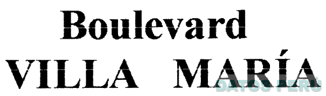 BOULEVARD VILLA MARIA