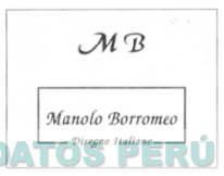 MANOLO BORROMEO DISEGNO ITALIANO MB