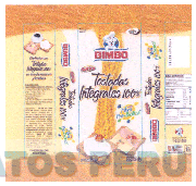 BIMBO TOSTADAS INTEGRALES 100% CON FIBRA PREBIOTICA