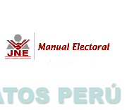 JNE JURADO NACIONAL DE ELECCIONES MANUAL ELECTORAL