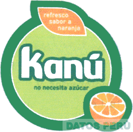 KANU NO NECESITA AZUCAR REFRESCO SABOR A NARANJA