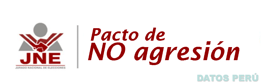 PACTO DE NO AGRESION JNE JURADO NACIONAL DE ELECCIONES