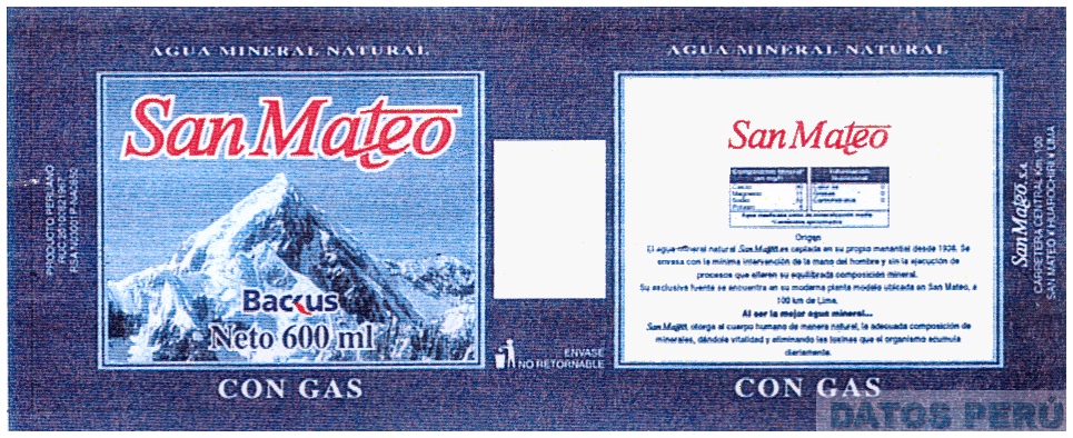 SAN MATEO BACKUS CON GAS