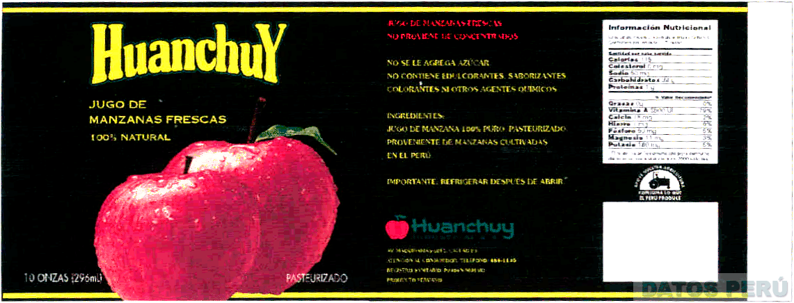 HUANCHUY APOYE NUESTRA AGRICULTURA CONSUMA LO QUE EL PERU PRODUCE