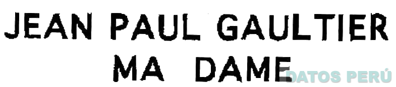 JEAN PAUL GAULTIER MA DAME