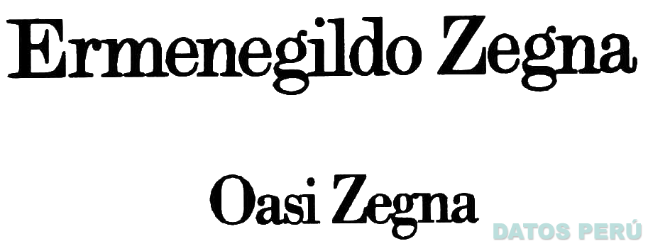 ERMENEGILDO ZEGNA OASI ZEGNA