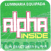 ALPHA INSIDE LUMINARIA EQUIPADA CON REACTORES ALPHA