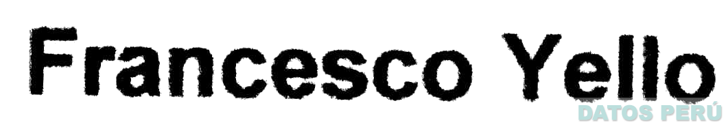 FRANCESCO YELLO