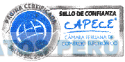 CAPECE CAMARA PERUANA DE COMERCIO ELECTRONICO SELLO DE CONFIANZA PAGINA CERTIFICADA SELLO SSL 256 BITS